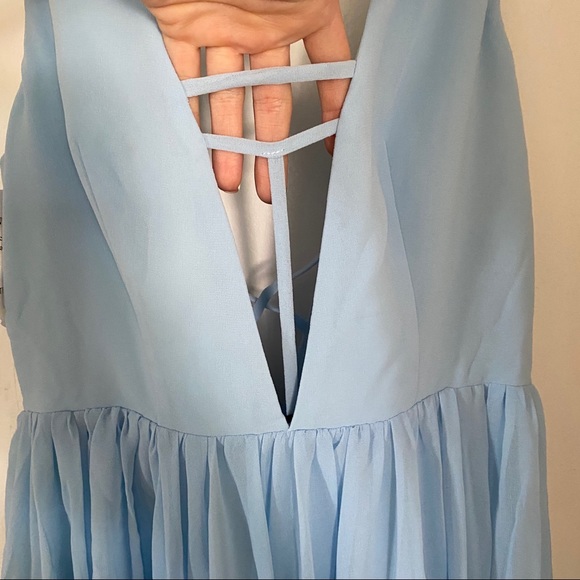 NWT [fame & partners] pale blue summer angel gown - Picture 3 of 10